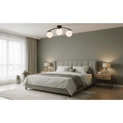 Lustra 3 Socluri E27 LZ2601-3 Neagra