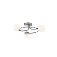 LUSTRE LED, Lustra 3 Socluri E27 LZ6655-3 Argintie, LED-Zone.ro