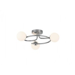 Lustra 3 Socluri E27 LZ6655-3 Argintie