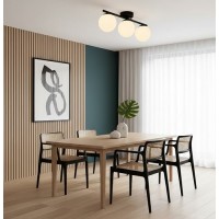 Lustra 3 Socluri E27 Neagra LZ117-3 Oferte speciale, Black Friday - Lustra 3 Socluri E27 Neagra LZ117-3, LED-Zone.ro