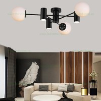 LUSTRE LED, Lustra 3 Socluri GU10 si 3 Socluri E27 LZ8839-3+3, LED-Zone.ro