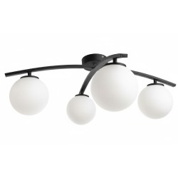 Lustra 4 Socluri E27 LZ2601-4 Neagra
