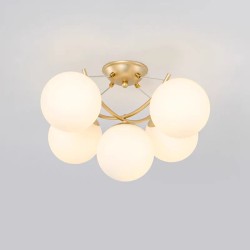 Lustra 5 Socluri E27 Aurie LZ21-5