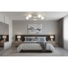 Lustra 5 Socluri E27 LZ6655-5 Argintie