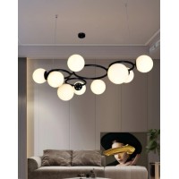 Lustra 9 Socluri E27 Negru/Alb LZ6805-9 Oferte speciale, Black Friday - Lustra 9 Socluri E27 Negru/Alb LZ6805-9, LED-Zone.ro