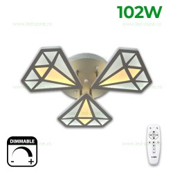 Lustra LED 102W 3 Functii Dimabila cu Telecomanda LZ5150-3