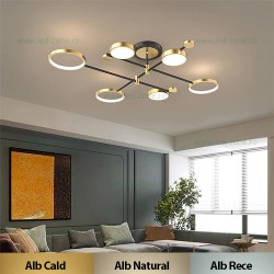 Lustra LED 102W 3 Functii Dimabila cu Telecomanda LZR9068/3+3