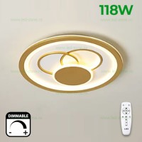 LUSTRE LED APLICATE, Black Friday - Lustra LED 118W 3 Functii Dimabila cu Telecomanda LZC7601-50R, LED-Zone.ro