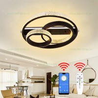 LUSTRE LED APLICATE, Black Friday - Lustra LED 144W 3 Functii Dimabila cu Telecomanda sau Telefon Cristal LZ5143, LED-Zone.ro