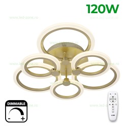 Lustra LED 120W 3 Functii Dimabila cu Telecomanda LZ3373-3+3
