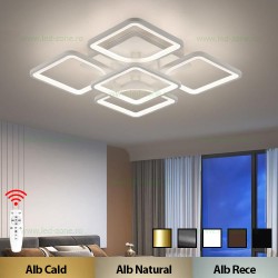 Lustra LED 120W 3 Functii Dimabila cu Telecomanda LZ6604-4+1