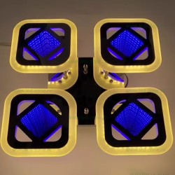 Lustra LED 120W 3D 3 Functii Dimabila cu Telecomanda LZ5168-4S