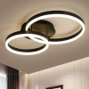 Lustra LED 120W Neagra 3 Functii cu Telecomanda LZ900-2A