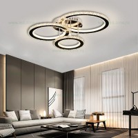 LUSTRE LED, Black Friday - Lustra LED 122W 3 Functii Dimabila cu Telecomanda Cristal LZ88132-3, LED-Zone.ro