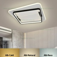 LUSTRE LED, Black Friday - Lustra LED 126W 3 Functii Dimabila cu Telecomanda LZR9053-S, LED-Zone.ro