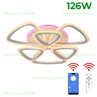 LUSTRE LED, Black Friday - Lustra LED 126W 3 Functii Dimabila Telecomanda sau Telefon LZ6803-33, LED-Zone.ro