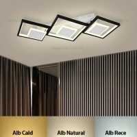 LUSTRE LED, Black Friday - Lustra LED 126W 3 Functii Dimabila cu Telecomanda LZR9059-S1, LED-Zone.ro