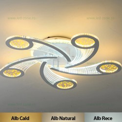 Lustra LED 138W 3 Functii Dimabila cu Telecomanda LZM398-5 RGB