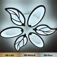 LUSTRE LED APLICATE, Black Friday - Lustra LED 140W Dimabila 3 Functii cu Telecomanda LZ9435-6, LED-Zone.ro