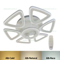 LUSTRE LED APLICATE, Black Friday - Lustra LED 140W Dimabila 3 Functii cu Telecomanda LZ8839-6+1, LED-Zone.ro