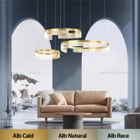 LUSTRE LED SUSPENDATE, Black Friday - Lustra LED 144W 3 Functii Dimabila cu Telecomanda LZF6603-3, LED-Zone.ro