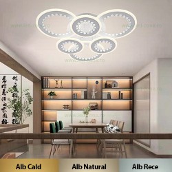 Lustra LED 150W 3 Functii Dimabila cu Telecomanda LZS5260-3+3