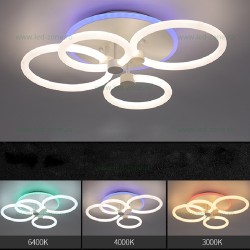 Lustra LED 152W 3 Functii Dimabila cu Telecomanda LZ5245-2+2 RGB