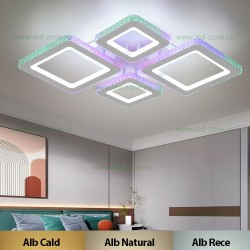 Lustra LED 154W 3 Functii RGB Smart Dimabila cu Telecomanda LZ9227-2+2