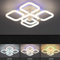 LUSTRE LED APLICATE, Black Friday - Lustra LED 156W 3 Functii Dimabila cu Telecomanda LZ5246-4+1, LED-Zone.ro