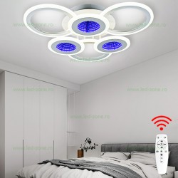 Lustra LED 156W 3D 3 Functii Dimabila cu Telecomanda LZS2346-3+3