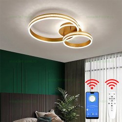 Lustra LED 160W 3 Functii Dimabila cu Telecomanda sau Telefon Cristal LZC871-2A