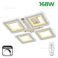 LUSTRE LED APLICATE, Black Friday - Lustra LED 168W 3 Functii Dimabila cu Telecomanda LZ6604D-4S, LED-Zone.ro