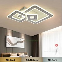 LUSTRE LED APLICATE, Black Friday - Lustra LED 168W 3 Functii Dimabila cu Telecomanda LZ330, LED-Zone.ro