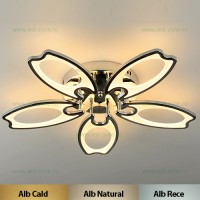 LUSTRE LED APLICATE, Black Friday - Lustra LED 170W 3 Functii Dimabila cu Telecomanda LZD337-5, LED-Zone.ro