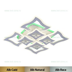Lustra LED 182W 3 Functii Dimabila cu Telecomanda LZR9014-4+4