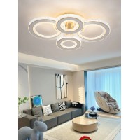 LUSTRE LED APLICATE, Black Friday - Lustra LED 186W 3 Functii RGB Smart Dimabila cu Telecomanda LZG610-2+2, LED-Zone.ro