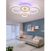 Lustra LED 186W 3 Functii RGB Smart Dimabila cu Telecomanda LZG610-2+2