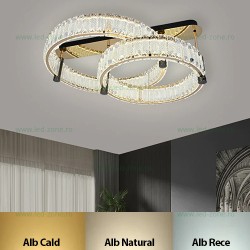 Lustra LED 188W 3 Functii Dimabila Telecomanda Cristal LZR9048-500