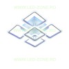 Lustra LED 188W 3 Functii Dimabila Telecomanda sau Telefon LZ6809-4+1