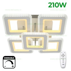 Lustra LED 210W 3 Functii Dimabila cu Telecomanda LZ6604D-4S1