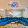 Lustra LED 210W 3 Functii RGB Dimabila cu Telecomanda  LZ218/6+3 RGB