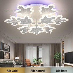 Lustra LED 224W 3 Functii RGB Smart Dimabila cu Telecomanda LZ9243-6+3