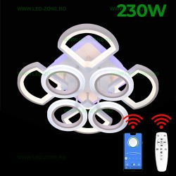 Lustra LED 230W 3 Functii Dimabila cu Telecomanda sau Telefon LZ6810-44
