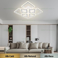 Lustra LED 236W 3 Functii Dimabila Telecomanda LZS5261-4+4