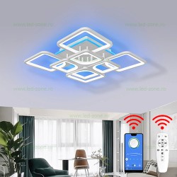 Lustra LED 236W 3 Functii Dimabila Telecomanda sau Telefon LZ6604-4+4