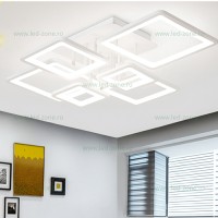 LUSTRE LED APLICATE, Black Friday - Lustra LED 240W Alba 3 Functii Dimabila Telecomanda LZ131-6, LED-Zone.ro