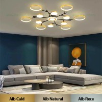 LUSTRE LED APLICATE, Black Friday - Lustra LED 246W 3 Functii Dimabila Telecomanda LZR9030-13, LED-Zone.ro