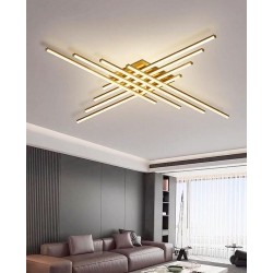 Lustra LED 256W 3 Functii Aurie Dimabila cu Telecomanda LZ4216-8