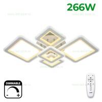 LUSTRE LED, Lustra LED 266W 3 Functii Dimabila cu Telecomanda LZ6604D-23S, LED-Zone.ro