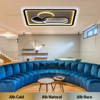 LUSTRE LED, Lustra LED 280W 3 Functii Dimabila cu Telecomanda LZH809-3, LED-Zone.ro